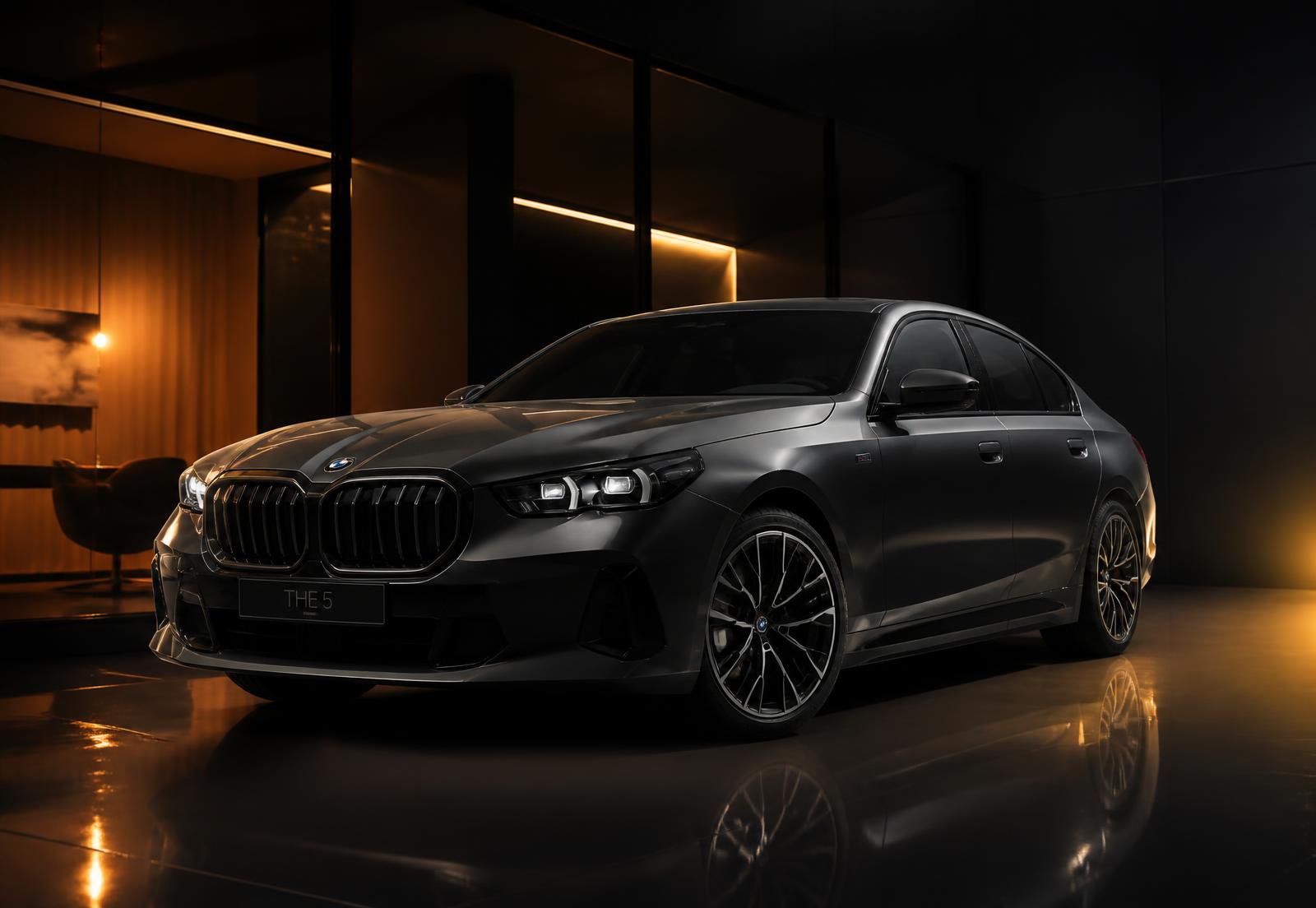 Véhicule premium exposé dans le showroom du Garage DMS